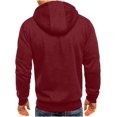 thumbnail image 3 of ORUYROP Sweat à Capuche Zippé pour Hommes, Mode Automne/hiver 2023, Veste Décontractée à Manches Longues, 3 of 5