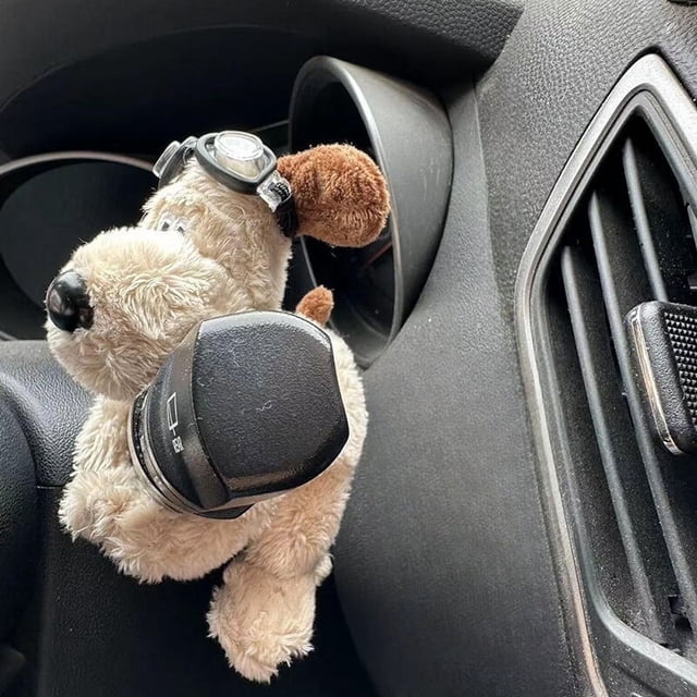 Car Decoration Dog Premium Cute Car Plush Doll Decorations For Wiper Shift Hand