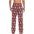 thumbnail image 2 of HPINK-T Men's Flannel Pajama Pants Christmas Gnome Snowflakes Sleep Lounge PJ Bottoms Sweatpants S, 2 of 12