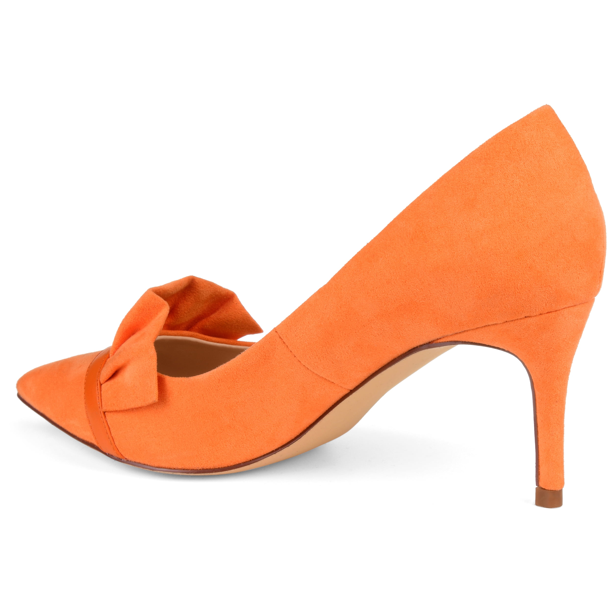 Journee Womens Marek Pointed Toe Mid Heel Pumps
