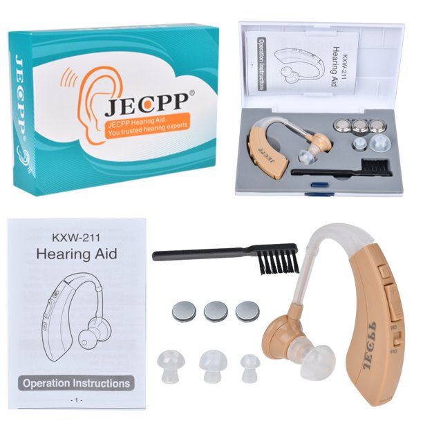 JECPP Hearing Aids Sound Amplifier Battery Powered In Ear Hearing