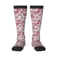 thumbnail image 2 of Picia Women Crew Soft Moisture-wicking Socks Rose Flowers Pattern Design Cotton Socks, One Size fit All, 2 of 9