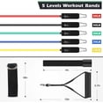 thumbnail image 4 of Juego de bandas de resistencia WHATAFIT de 11 piezas con anclaje para puerta y bolsa, 4 of 6