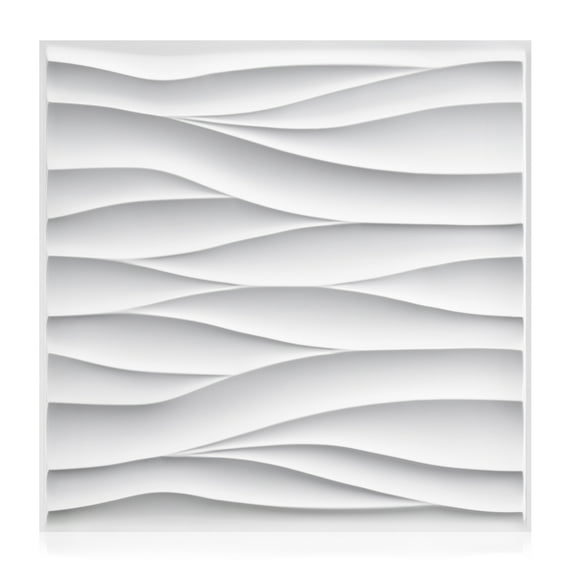 30Pack 3D Wall Panels for Interior Wall Décor Black 11.8"*11.8" Covering Panels, PVC Textured 3D Wall Tile for Living Room, Bedroom DIY Interior Décor