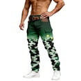 thumbnail image 3 of Geometric Print Cargo Pants for Everyday Wear with Front Pockets – Workwear Trousers for Daily Casual Use, 3 of 4