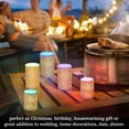 thumbnail image 7 of Pineapple Pattern Flameless LED Candle Set with Remote, Battery Operated Color Changing Pillar Candles, Set of 2, 7 of 7