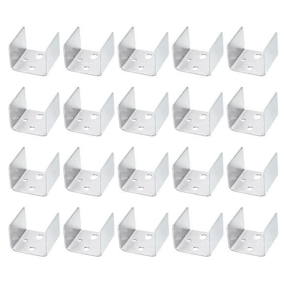 20pcs U Bracket for 1.61" Panels, 41x41x31mm Metal U Shaped Fasteners Brackets