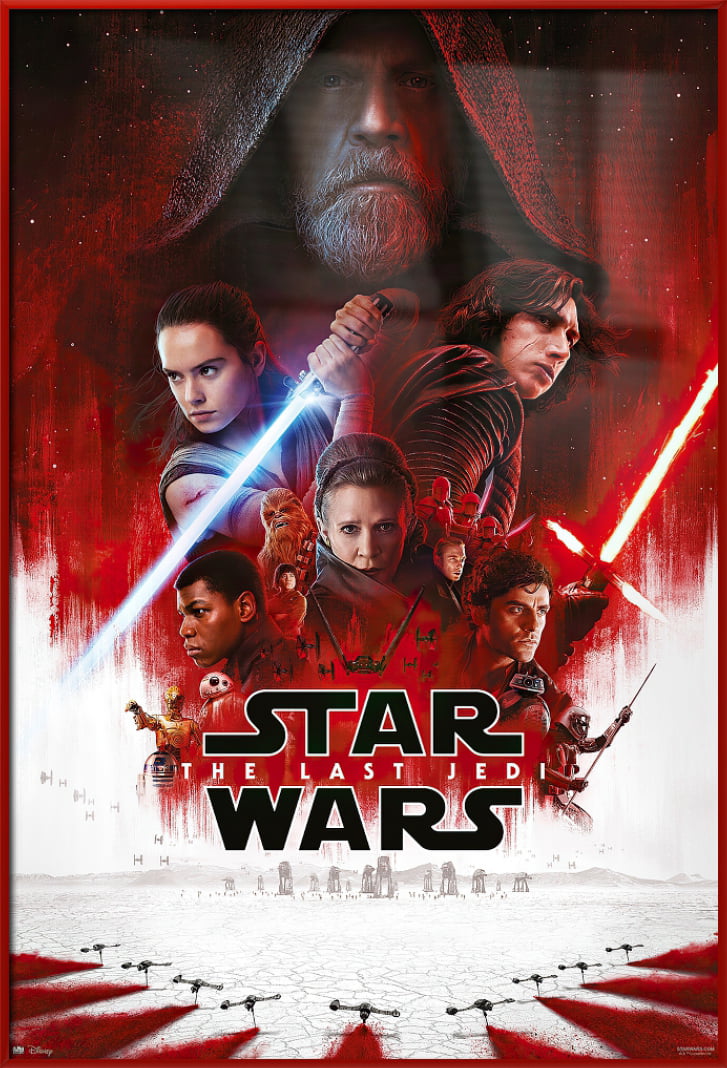 Kylo Ren Star Wars VIII The Last Jedi Movie Poster HD Canvas Print 12 16 20 24" 