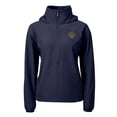 thumbnail image 2 of Women's Cutter & Buck  Navy Notre Dame Fighting Irish Play Like A Champion Today Charter Eco Recycled Half-Zip Anorak, 2 of 3