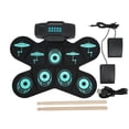thumbnail image 3 of Electronic Drum Set, Powerful Bass Effect Portable Foldable Drum Pad Rechargeable  For Adults For Learning Drum For Beginners, 3 of 8