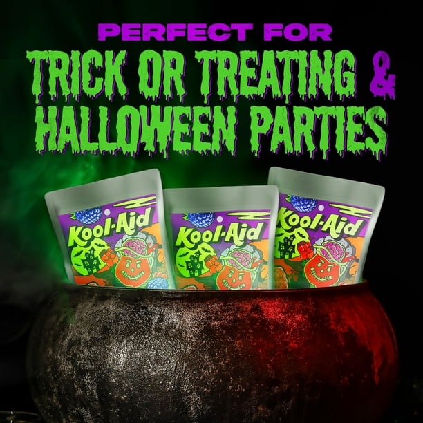 Kool-Aid Ghoul-Aid Scary Berry Drink, 10 Ct Box, 6 oz Pouches