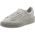 thumbnail image 2 of Puma Women's Basket Platform Reset Gray Violet / Ankle-High Suede Fashion Sneaker - 9M, 2 of 5
