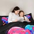 thumbnail image 5 of Castle Fairy Baseball Print Full Size Comforter Sets,Graffiti Splash Bedding Sets, 5 of 8