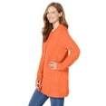 thumbnail image 3 of Woman Within Plus Size Cotton Cable Knit Cardigan Sweater, 3 of 3