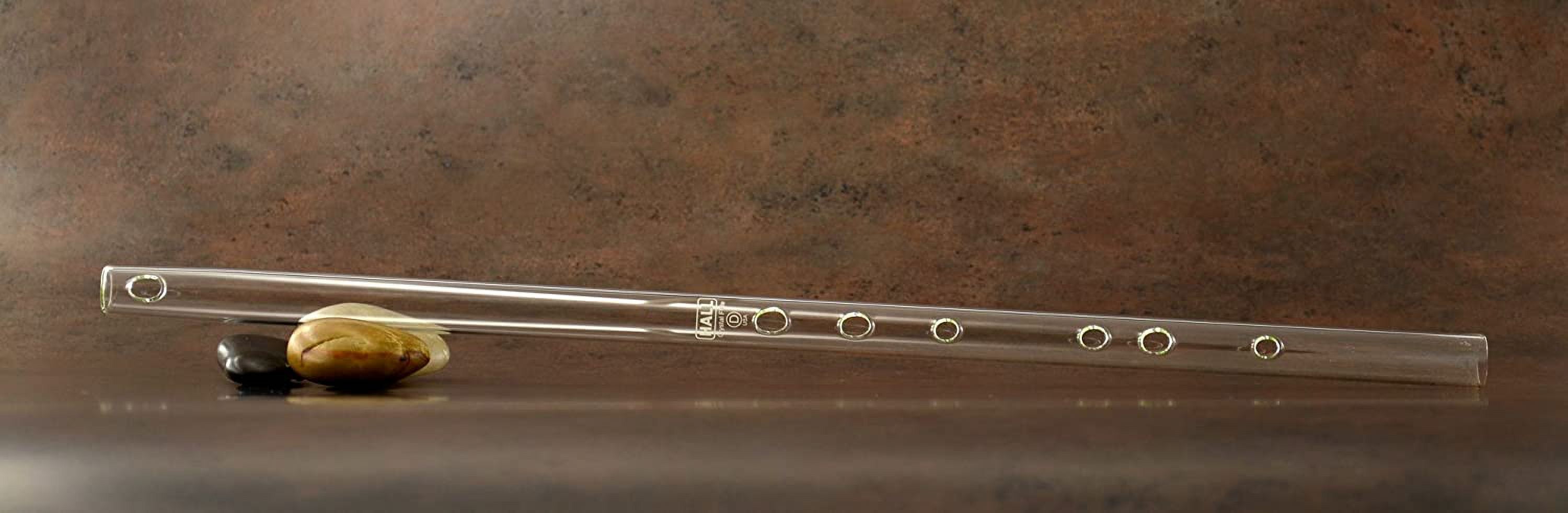 Hall Crystal Flute 12299 - Inline Glass Flute in D - Clear Glass