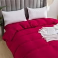 thumbnail image 7 of Cotton Quilt Cover Set - Soft Washed Bedding Duvet Cover for Twin Full Queen Size Bed - Breathable Lightweight Comforter Cover for Dorm Bedroom - 1 Piece, 68x90 Inches, 7 of 7