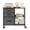 Dark Gray, variant on WoofPaw 3 Drawer Mobile File Cabinet, Freestanding Fabric Lateral Filing Cabinet Fits A4/Letter Size, Space Saving Rolling Printer Stand with X-Frame and Open Storage Shelf for Home Office,Dark Gray