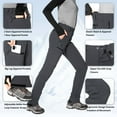 thumbnail image 7 of Hiauspor Women's Waterproof Hiking Pants Fleece Lined Ski Snow Winter Cargo Pants, 7 of 7