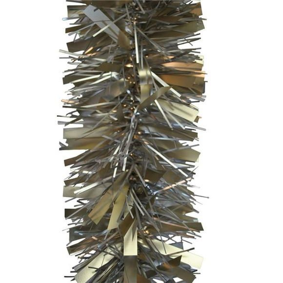 Queens of Christmas TGAR-50-TREAS 50 ft. Collection Tinsel Garland, Treasure