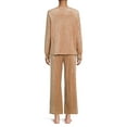 thumbnail image 3 of Sealy Women’s Long Sleeve Velour Top and Pants Sleepwear Set, 2-Piece, 3 of 5