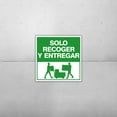 thumbnail image 5 of Square Plus Solo Recoger y Entregar Wall or Door Sign | Spanish | Health & Safety Warehouse Business Signage - Medium, 5 of 8