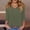 Army Green, variant on Fznquz Fall Women's T Shirts 3/4 Length Sleeve Green Plain Shirts Solid Casual V Neck Puff Womens Winter Clothes,XXL