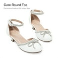 thumbnail image 3 of DREAM PAIRS Girls Closed Toe Dress Shoes Low Heel Ankle Strap Pumps for Toddler/Little/Big Kids Party Wedding & Princess Style, 3 of 7