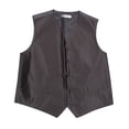 thumbnail image 1 of Men's Solid Formal Vest Charcoal for Tuxedo and Suit, 1 of 1