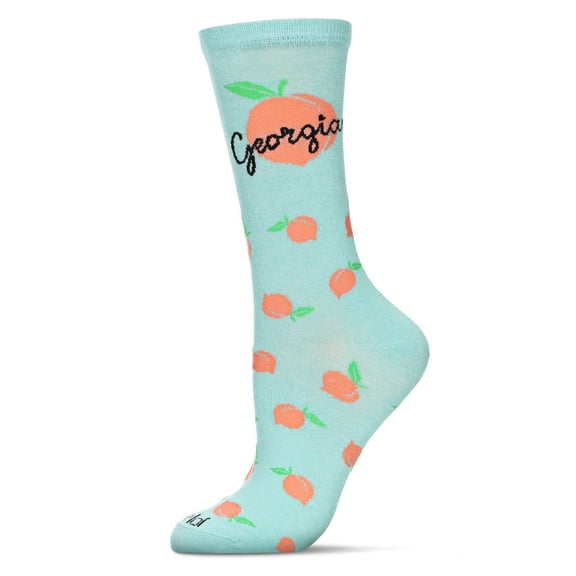 MeMoi Women's Georgia Bamboo Crew Socks - Womens - Female, 9-11, Aqua
