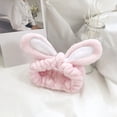 thumbnail image 3 of Diadema de felpa Baoblaze Rosado Lavado de cara, 3 of 8