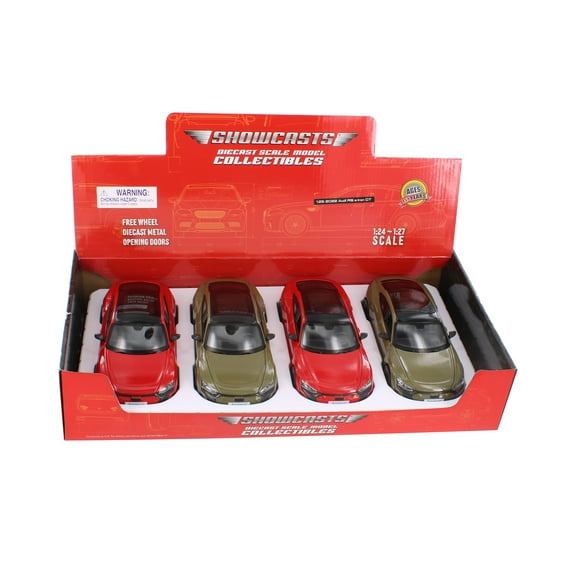 Box of 4 2022 Audi RS e-tron GT, Assortment - Showcasts 37907 - 1/25 Scale Diecast Model Cars