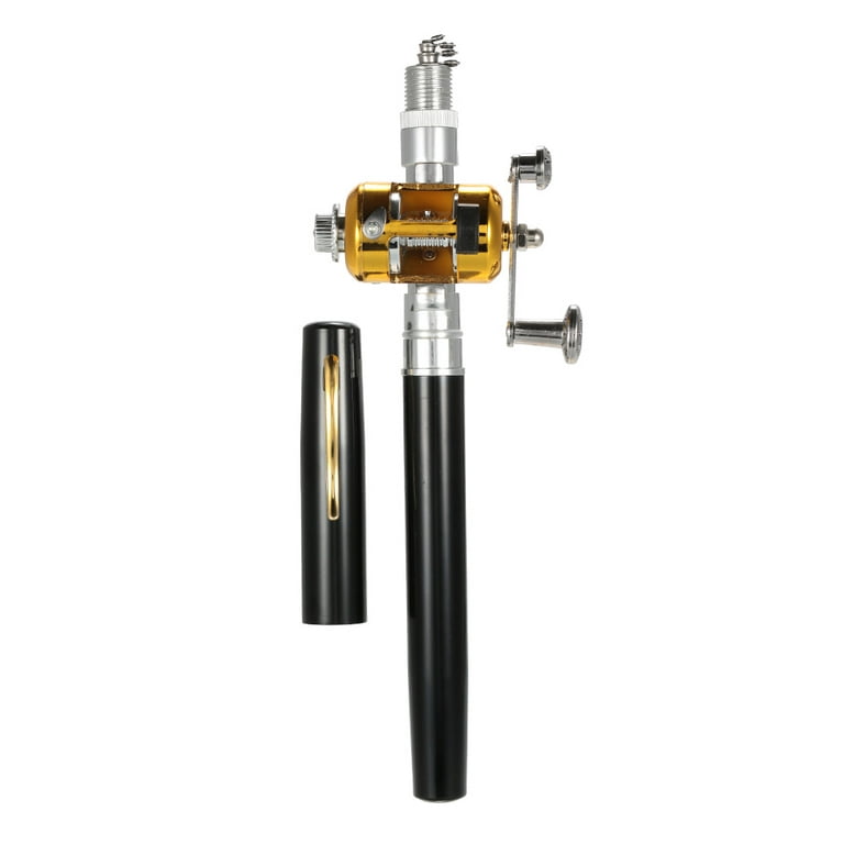 Aluminum Alloy Fishing Rod Reel Combo Set, Telescopic Pen Fishing Pole +  Reel, Soft Lures Baits Jig Hooks