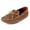 Autumn Brown, variant on Men’s Moccasins Double-Bottom Fleece-Lined Men’s Slippers, 13, Black