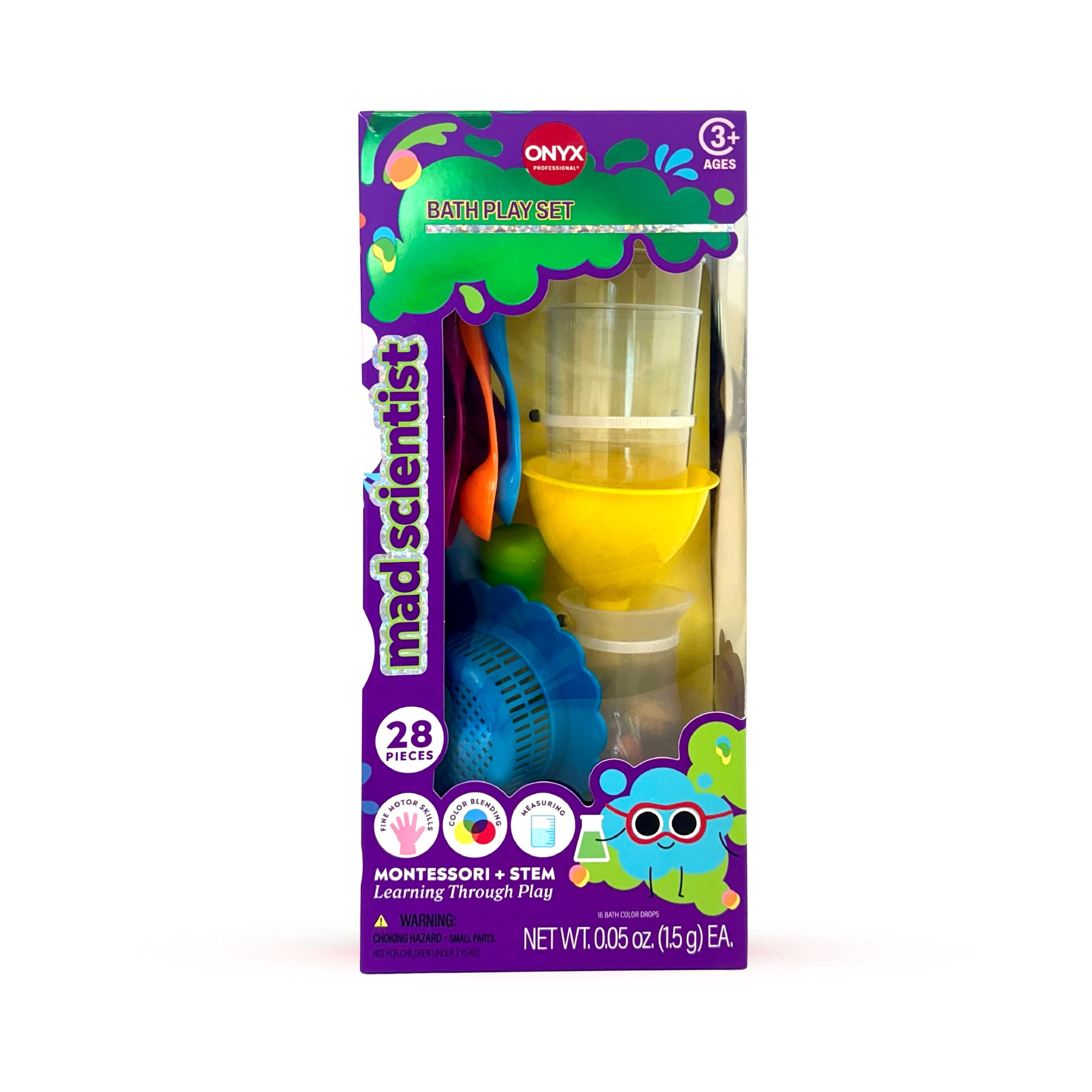 ONYX Professional Mad Scientist 28 Piece Bath Play Set