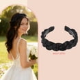 thumbnail image 5 of Unique Bargains Headband Synthetic Braided Hairpiece Wide Hair Band Hair Accessory for Various Looks Black, 5 of 6