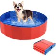 thumbnail image 1 of Dog Pool Paddling Pool Kids Bath Pool Foldable Swimming Pool for Dogs Cats Kids Portable PVC Non, 1 of 5