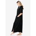 thumbnail image 3 of Dreams & Co. Women's Plus Size Long French Terry Zip-Front Robe (Petite Available), 3 of 6