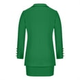 thumbnail image 5 of Joau Blazer Sets Women 2 Piece Outfits, Long Sleeve Lapel Blazer Jackets with Pockets Skirt Set Elegant Business Casual Formal Suit for Work Office, 5 of 8