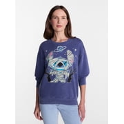 Disney Stitch Women's Halloween Sweatshirt, Sizes XXS-XXL