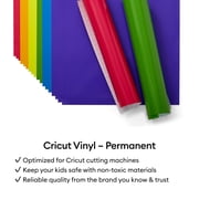 Cricut® Glossy Vinyl – Permanent (4 ft), 12 x 48, Black