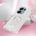 thumbnail image 5 of Funda para Xiaomi POCO M6 Pro 4G con Brillo Líquido Flotante, Purpurina, Parachoques y Anillo Giratorio Soporte, 5 of 5