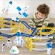 thumbnail image 1 of Puntoco Vagón de ferrocarril espacial para niños, gran aventura, rompecabezas para niños y niñas, juguete para unir, 1 of 5