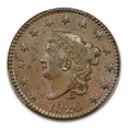 thumbnail image 2 of 1820 Large Cent AU-58 PCGS CAC (N-10, Large Date), 2 of 3