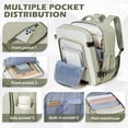 thumbnail image 4 of SYCNB Large Travel Backpack for Women & Men, Airline-Approved Carry-On Personal Item Bag, Waterproof Essentials Weekender overnight Backpacks for Work Business Trips, Olive Green, 4 of 7