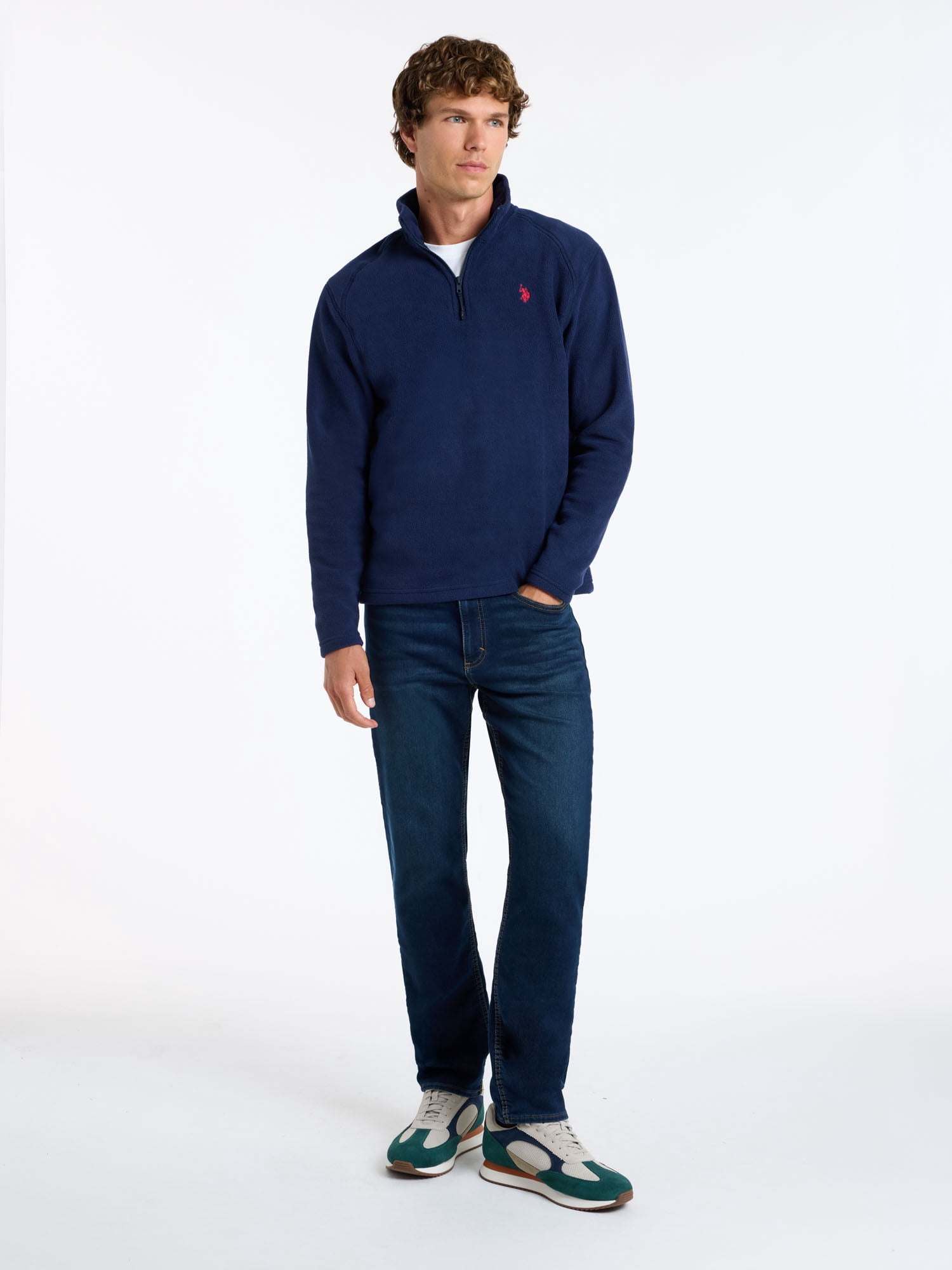 U.S. Polo Assn. Men's Polar Fleece Quarter Zip