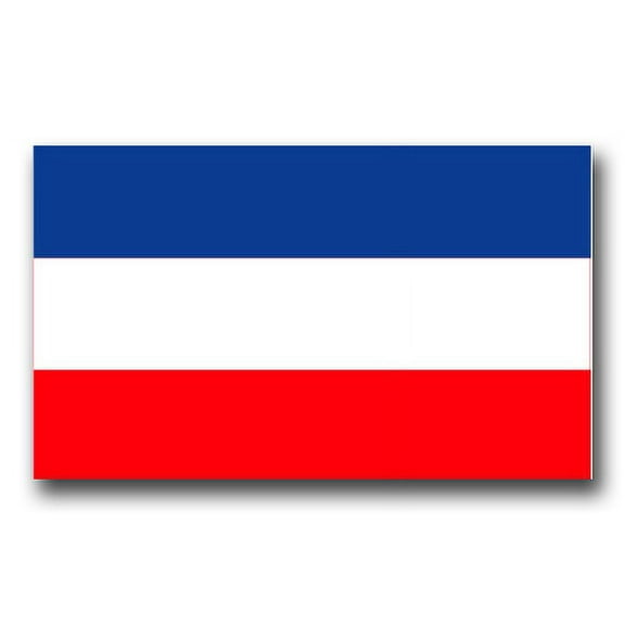 3.8 Inch Yugoslavia Flag Vinyl Transfer Decal