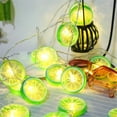 thumbnail image 2 of Quality Home Battery Powered Orange Slices 2m Yard Lemon Orange Light String Light Fairy Light Decorative Lights YELLOW, 2 of 7