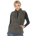 thumbnail image 1 of White Mark Women's Zip Up Sherpa Vest, 1 of 6