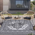 thumbnail image 4 of Waterproof Outdoor Rug,Plastic Reversible Rug,Modern Area Rug,Large Floor Mat,Modern Plaid Outdoor Rug for Outdoors,RV,Patio,Backyard,Deck,Picnic,Beach,Camping, 4 of 9