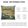 thumbnail image 5 of Throw Pillow Covers Camping Vintage Fish Cabin Lodge Nature Fishing Fisherman Man Sofa Trout Salmon Decorative Pillow Cases Home Decor Square  Pillowcases, 5 of 5